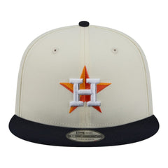 Houston Astros New Era Localized 9FIFTY Snapback Hat - Cream/Navy Hats