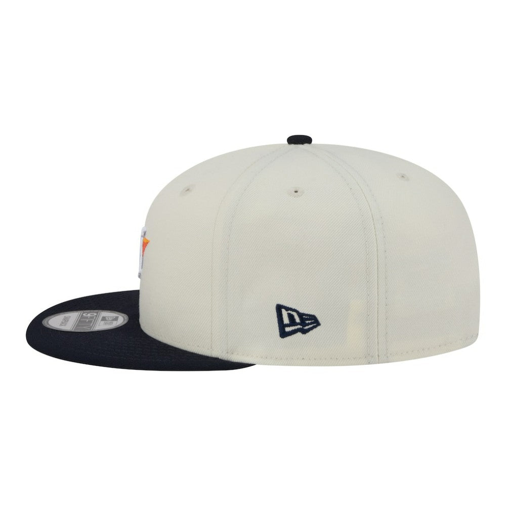Houston Astros New Era Localized 9FIFTY Snapback Hat - Cream/Navy Hats