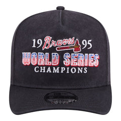 Atlanta Braves New Era 1995 World Series Champions Historic 9FIFTY A-Frame Snapback Hat - Navy Hats