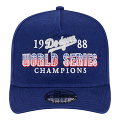Los Angeles Dodgers New Era 1988 World Series Champions Throwback 9FIFTY A-Frame Snapback Hat - Royal Hats