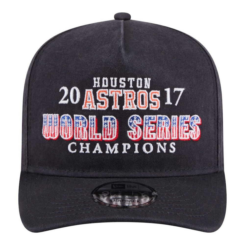 Houston Astros New Era 2017 World Series Champions Historic 9FIFTY A-Frame Snapback Hat - Navy Hats