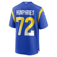 D.J. Humphries Los Angeles Rams Team Game Jersey - Royal Jerseys