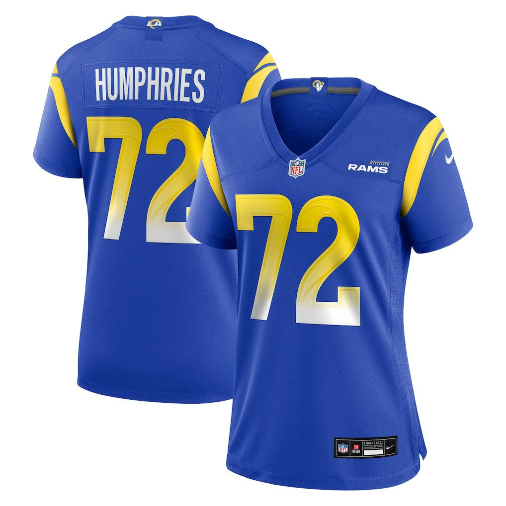 D.J. Humphries Los Angeles Rams Women's Team Game Jersey - Royal Jerseys