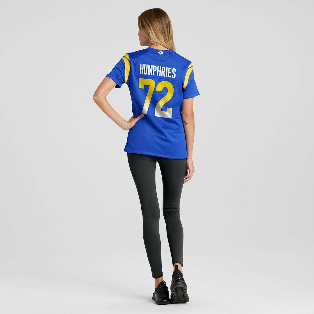 D.J. Humphries Los Angeles Rams Women's Team Game Jersey - Royal Jerseys