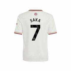 Bukayo Saka Arsenal Youth 2025/26 Third Replica Player Jersey White - Adidas sale