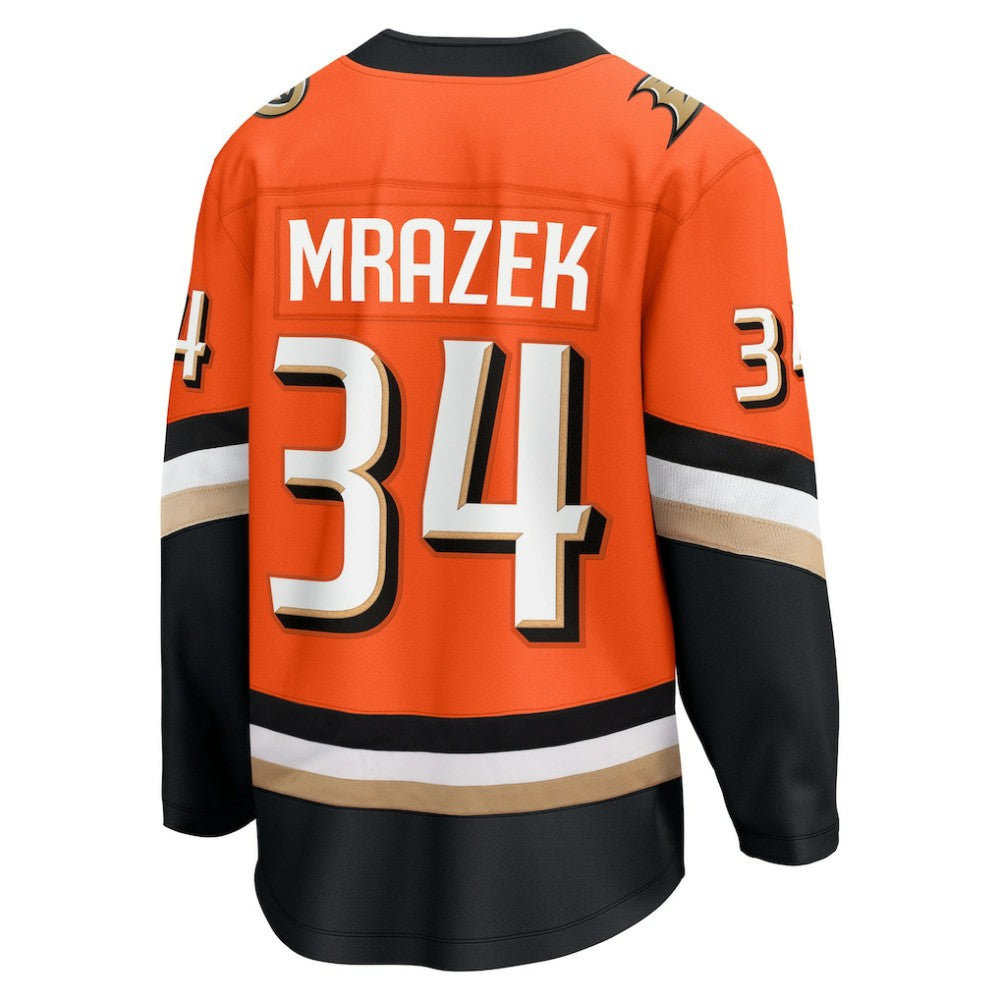 Petr Mrazek Anaheim Ducks Fanatics Home Breakaway Jersey - Orange | US 203292087