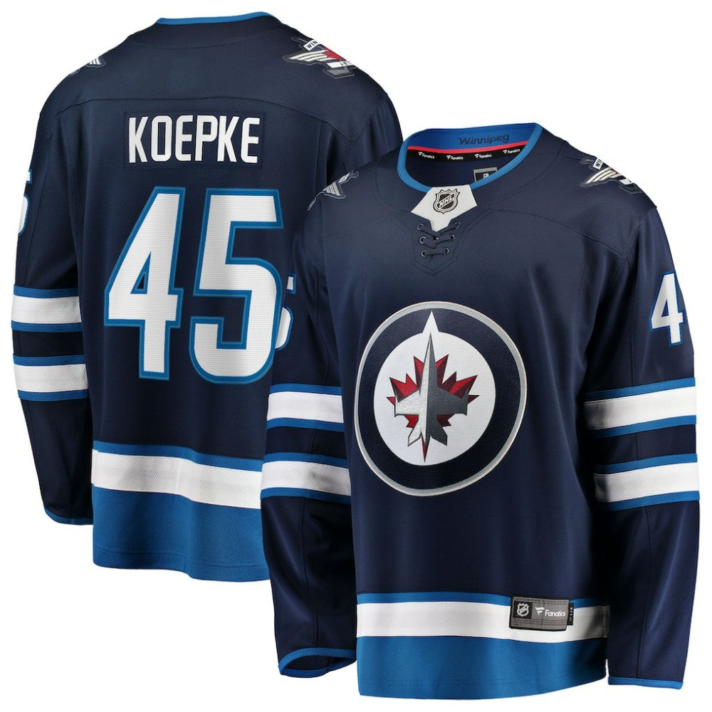Cole Koepke Winnipeg Jets Fanatics Home Breakaway Jersey - Navy | US 203292099
