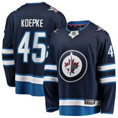 Cole Koepke Winnipeg Jets Fanatics Home Breakaway Jersey - Navy | US 203292099