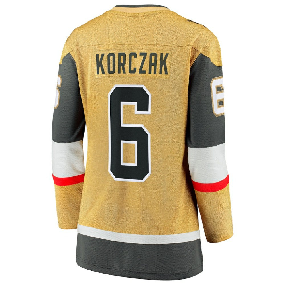 Kaedan Korczak Vegas Golden Knights Fanatics Women's Home Breakaway Jersey - Gold | US 203292108