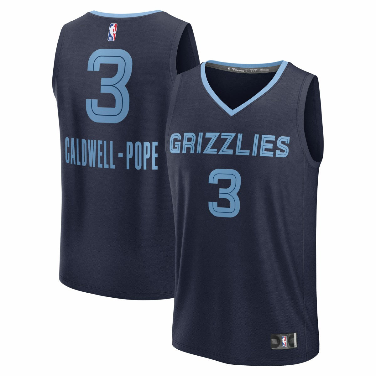 Kentavious Caldwell-Pope Memphis Grizzlies Fast Break Replica Player Jersey Icon Edition Navy - Fanatics