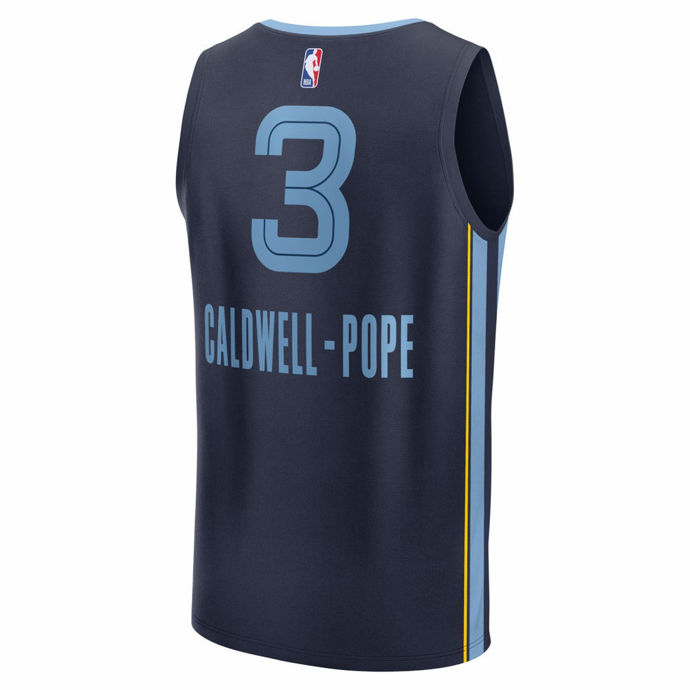 Kentavious Caldwell-Pope Memphis Grizzlies Fast Break Replica Player Jersey Icon Edition Navy - Fanatics