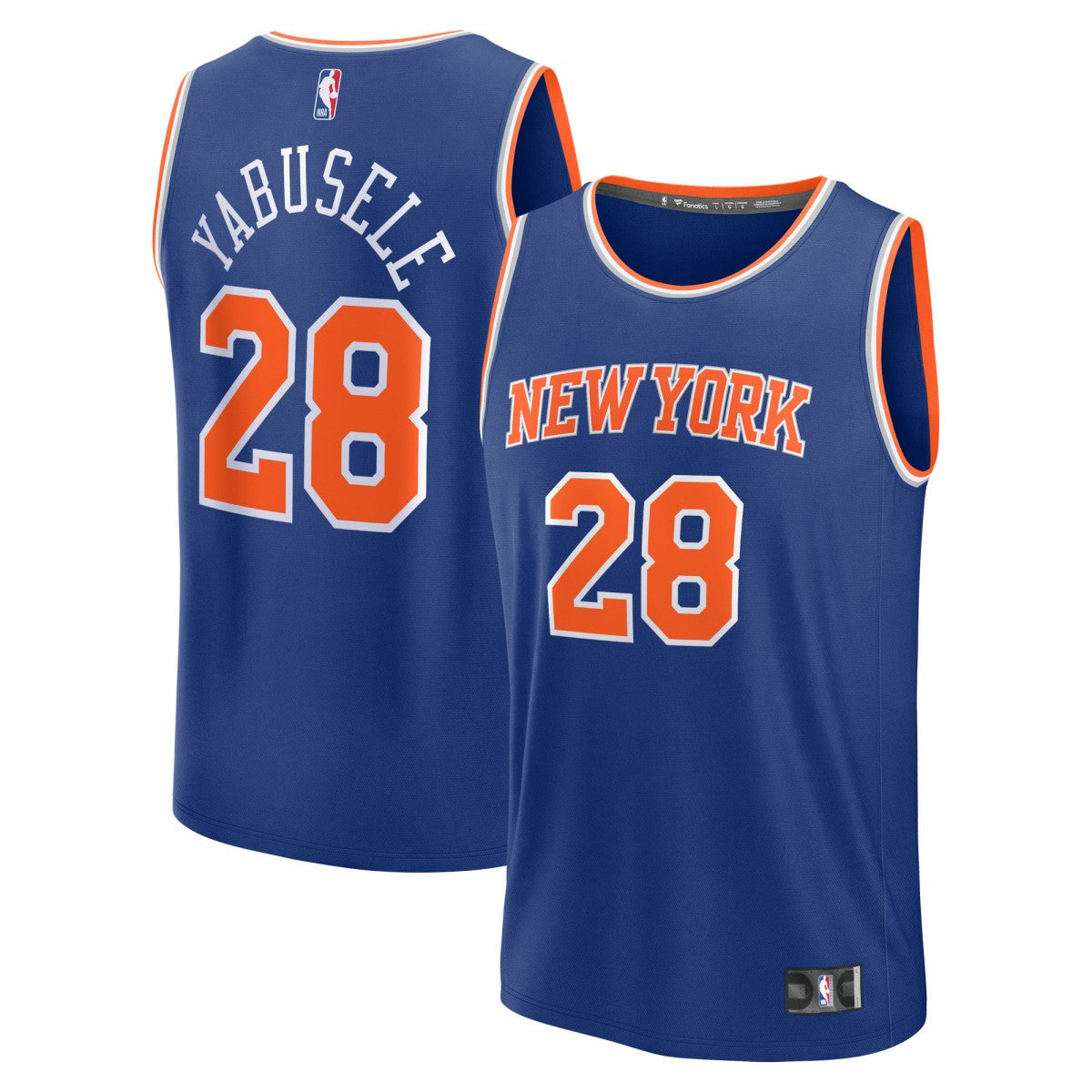 Guerschon Yabusele New York Knicks Fast Break Replica Player Jersey Icon Edition Blue - Fanatics outlet