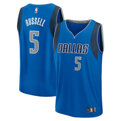 D'Angelo Russell Dallas Mavericks Fast Break Replica Player Jersey Icon Editi- Blue - Fanatics