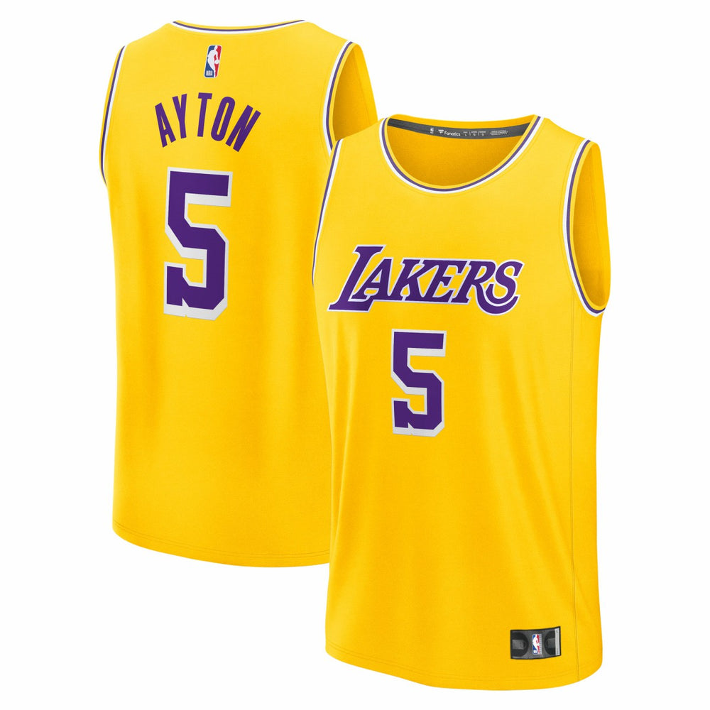 Deandre Ayton Los Angeles Lakers Fast Break Replica Player Jersey Icon Edition Gold - Fanatics