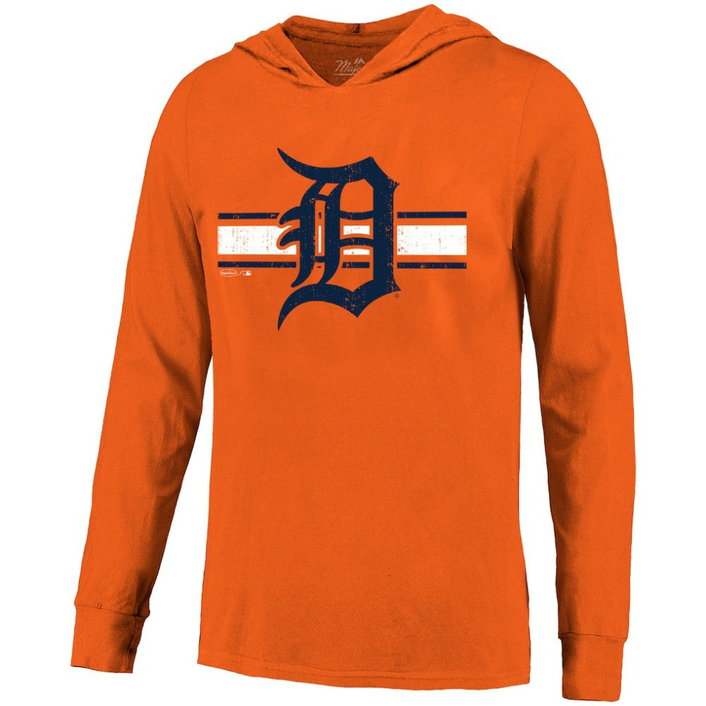 Tarik Skubal Detroit Tigers Majestic Threads Lightweight Name & Number Hoodie - Orange Hoodies