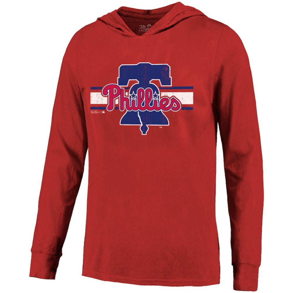 Bryce Harper Philadelphia Phillies Majestic Threads Lightweight Name & Number Hoodie - Red Hoodies