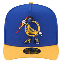 Golden State Warriors Injection Cartoon Logo A-Frame 59FIFTY Fitted Hat Royal - New Era outlet
