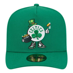 Boston Celtics Injection Cartoon Logo A-Frame 59FIFTY Fitted Hat Kelly Green - New Era