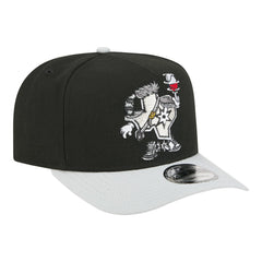 San Antonio Spurs Injection Cartoon Logo A-Frame 9FIFTY Adjustable Hat Black - New Era