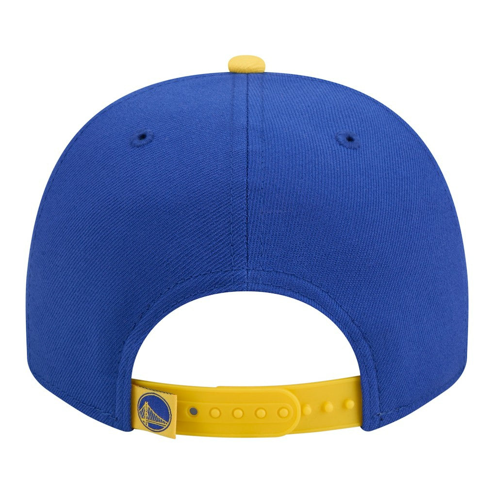 Golden State Warriors Injection Cartoon Logo A-Frame 9FIFTY Adjustable Hat Royal - New Era