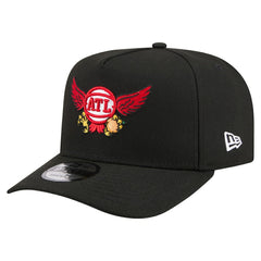 Atlanta Hawks Injection Cartoon Logo A-Frame 9FIFTY Adjustable Hat Black - New Era