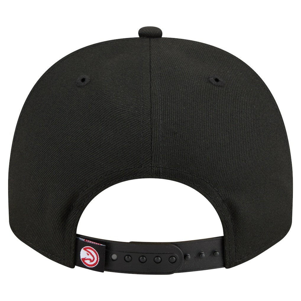 Atlanta Hawks Injection Cartoon Logo A-Frame 9FIFTY Adjustable Hat Black - New Era