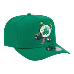 Boston Celtics Injection Cartoon Logo A-Frame 9FIFTY Adjustable Hat Kelly Green - New Era