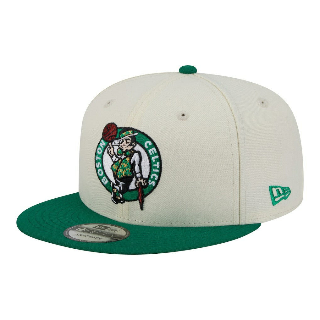 Boston Celtics Injection Localized 9FIFTY Snapback Hat White - New Era