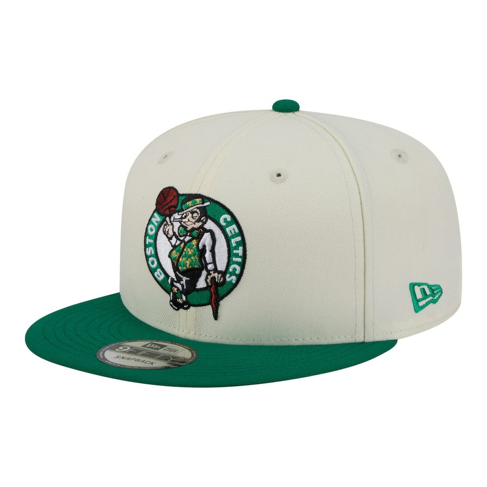 Boston Celtics Injection Localized 9FIFTY Snapback Hat White - New Era