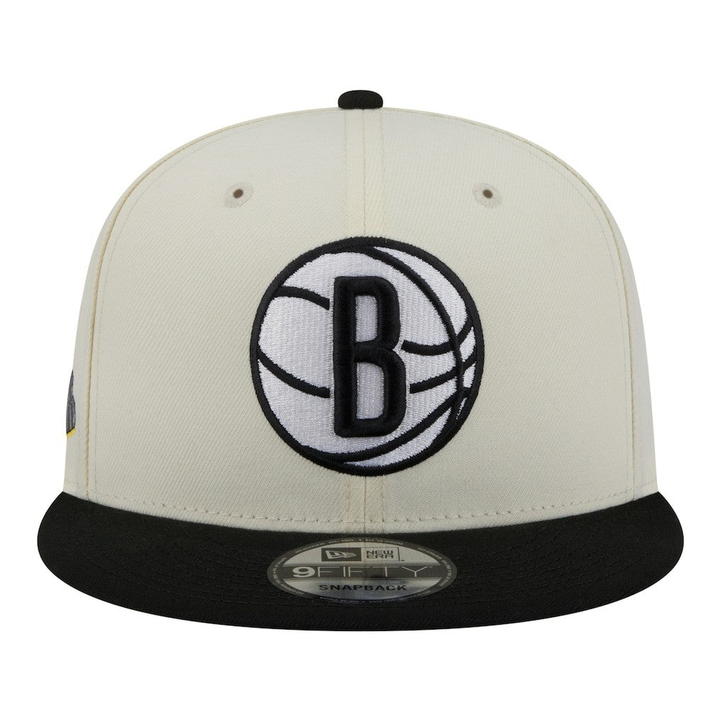 Brooklyn Nets Injection Localized 9FIFTY Snapback Hat White - New Era