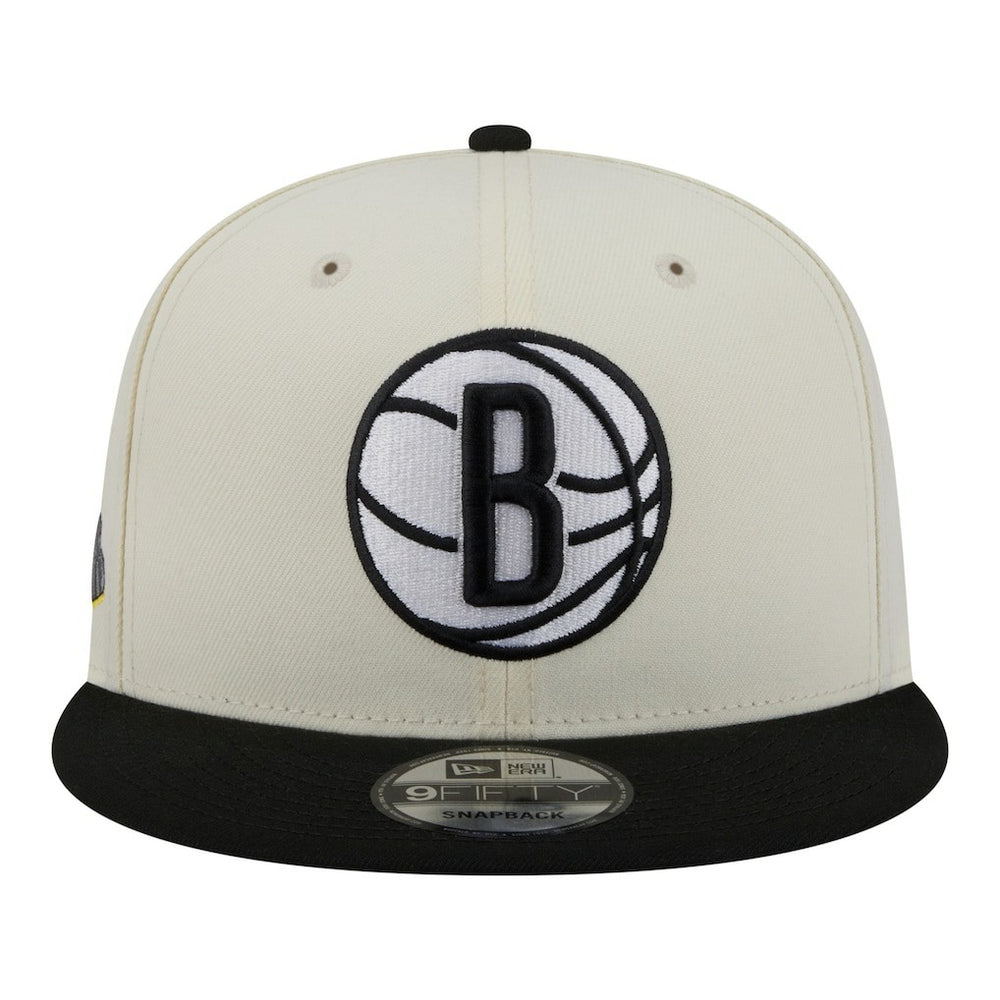 Brooklyn Nets Injection Localized 9FIFTY Snapback Hat White - New Era