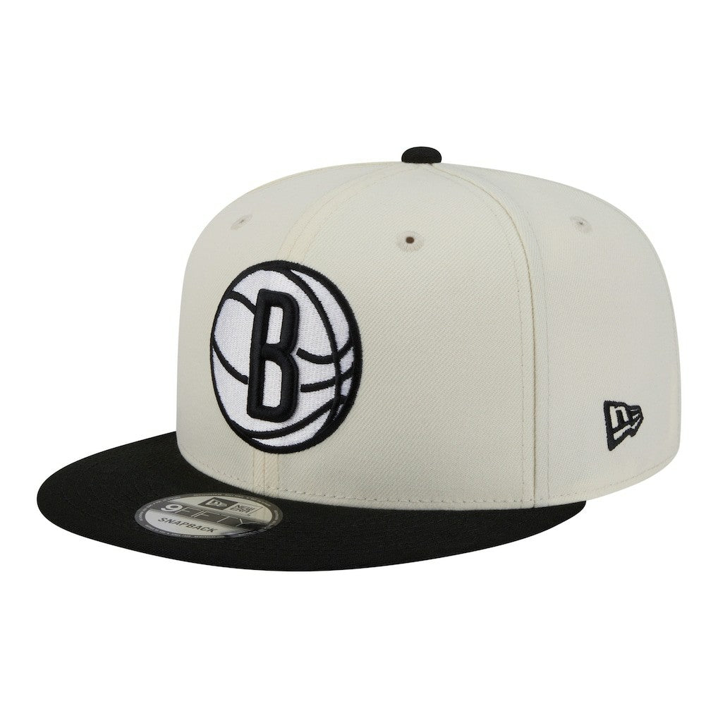 Brooklyn Nets Injection Localized 9FIFTY Snapback Hat White - New Era