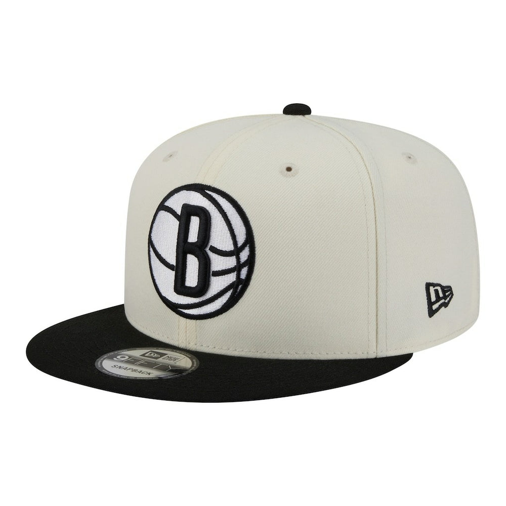 Brooklyn Nets Injection Localized 9FIFTY Snapback Hat White - New Era