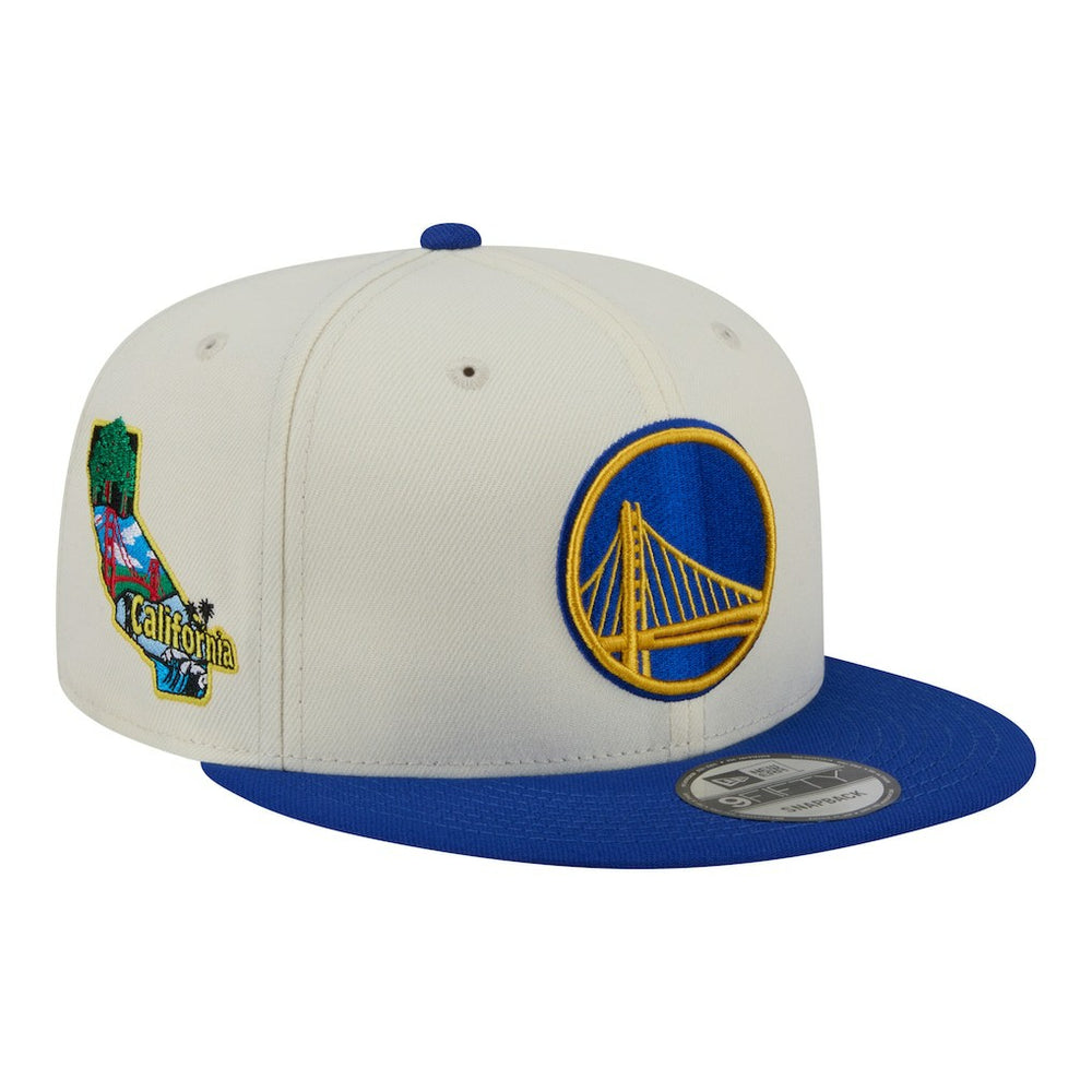 Golden State Warriors Injection Localized 9FIFTY Snapback Hat White - New Era
