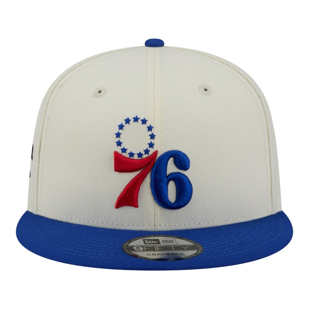 Philadelphia 76ers Injection Localized 9FIFTY Snapback Hat White - New Era