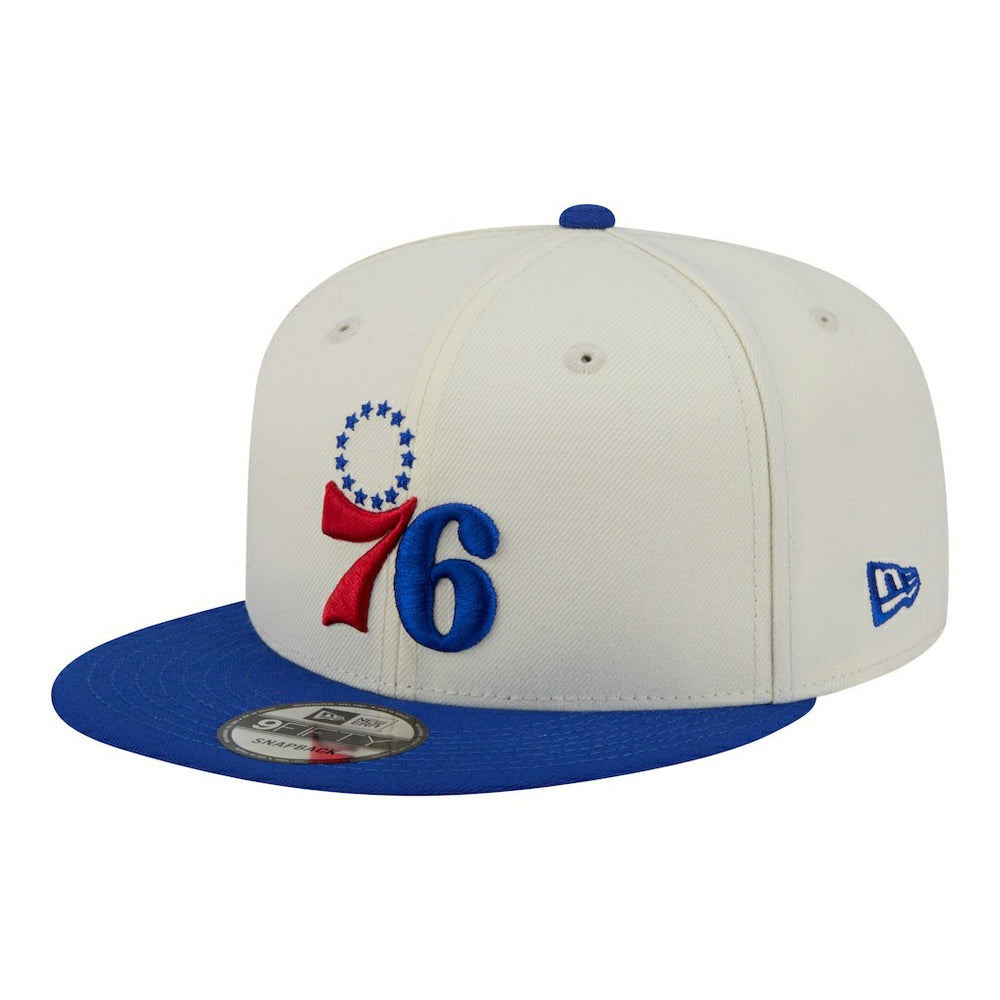 Philadelphia 76ers Injection Localized 9FIFTY Snapback Hat White - New Era