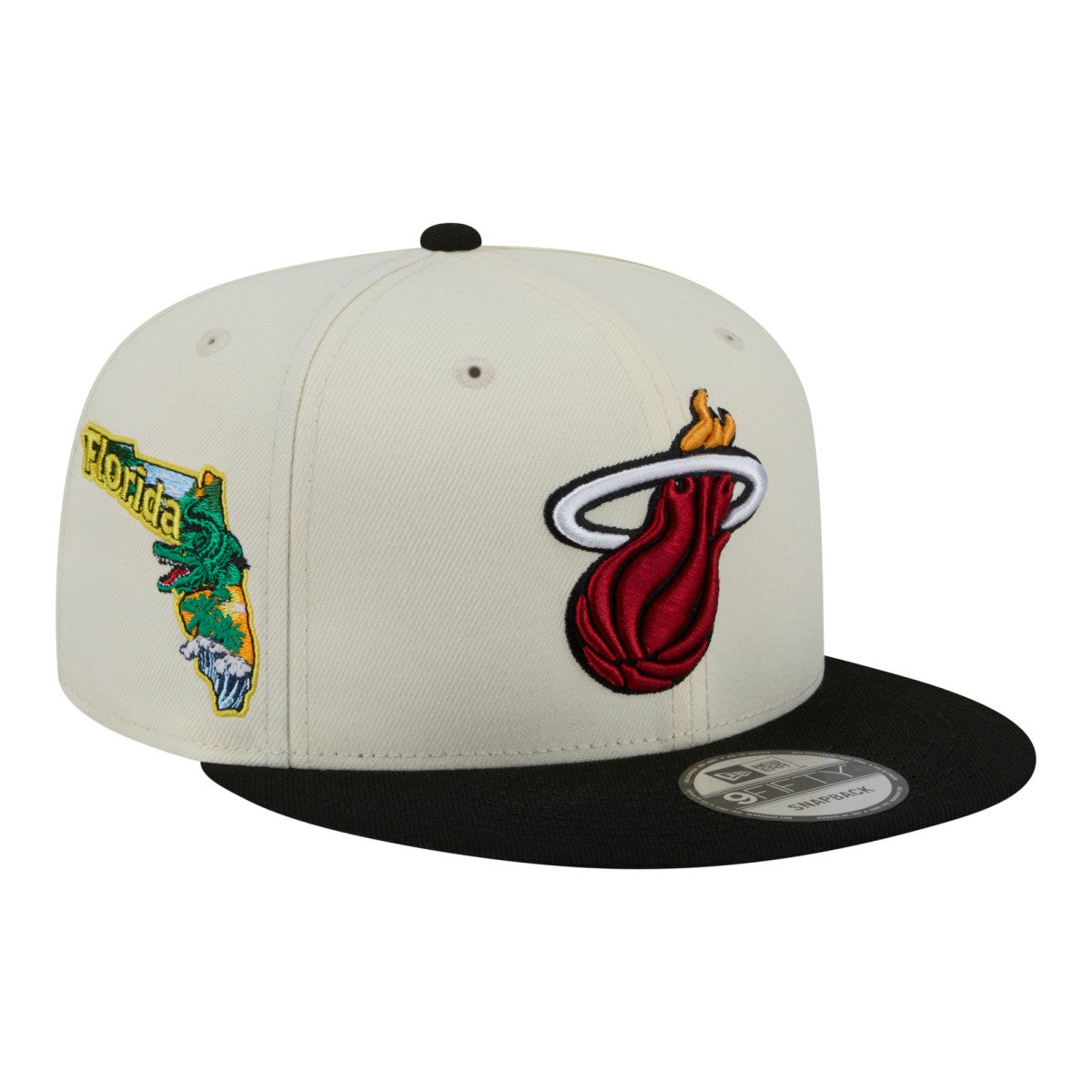Miami Heat Injection Localized 9FIFTY Snapback Hat White - New Era