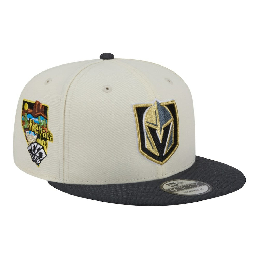 Vegas Golden Knights New Era Injection Localized Two-Tone 9FIFTY Snapback Hat - White/Charcoal | US 203293136