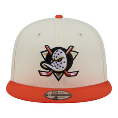Anaheim Ducks New Era Injection Localized Two-Tone 9FIFTY Snapback Hat - White/Orange | US 203293137