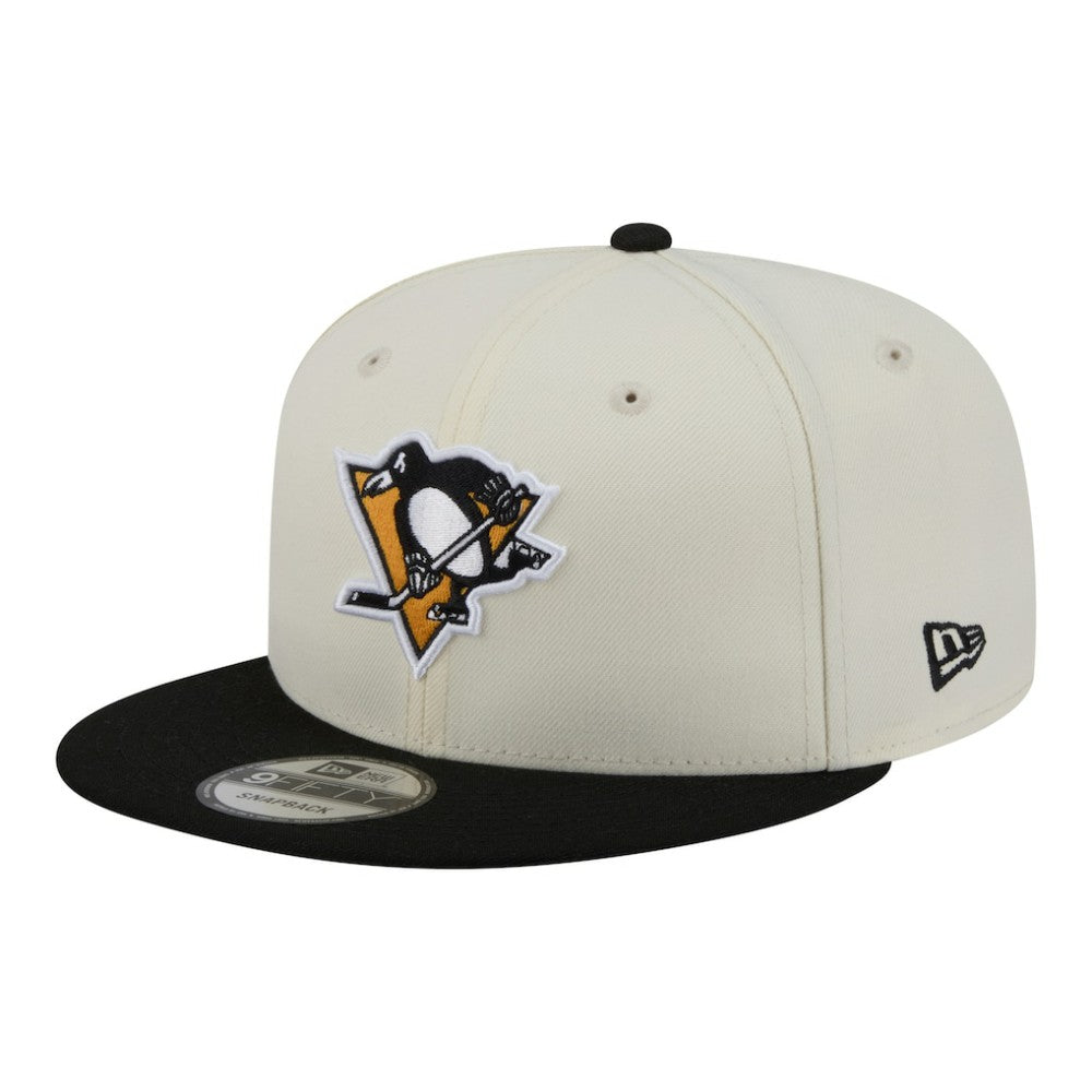 Pittsburgh Penguins New Era Injection Localized Two-Tone 9FIFTY Snapback Hat - White/Black | US 203293141
