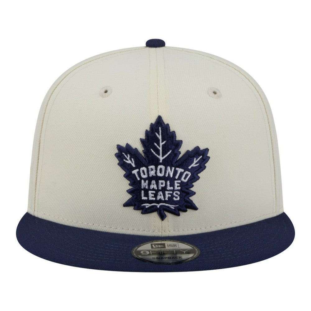 Toronto Maple Leafs New Era Injection Localized Two-Tone 9FIFTY Snapback Hat - White/Navy | US 203293143