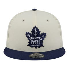 Toronto Maple Leafs New Era Injection Localized Two-Tone 9FIFTY Snapback Hat - White/Navy | US 203293143