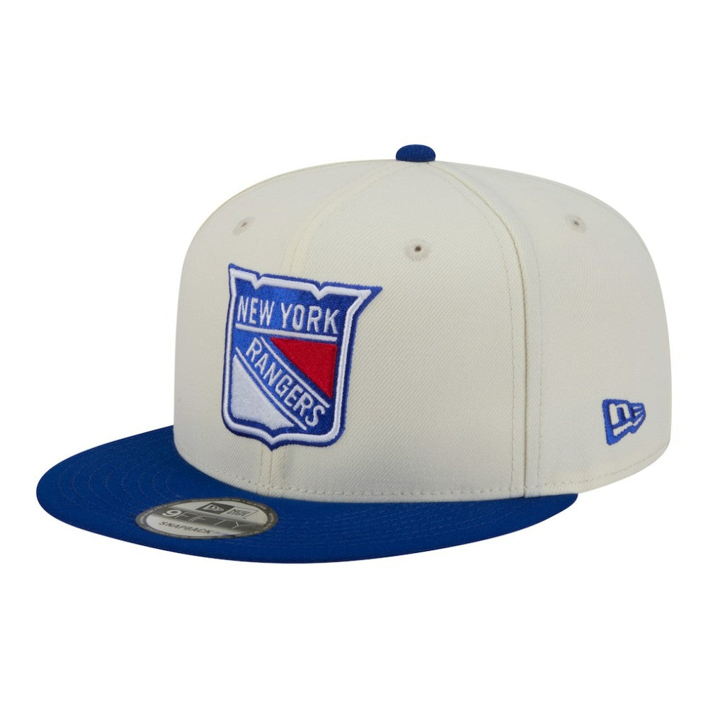 New York Rangers New Era Injection Localized Two-Tone 9FIFTY Snapback Hat - White/Blue | US 203293144