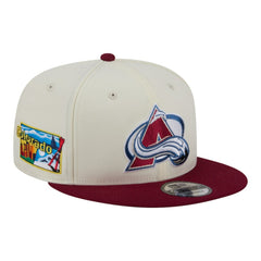 Colorado Avalanche New Era Injection Localized Two-Tone 9FIFTY Snapback Hat - White/Burgundy | US 203293146