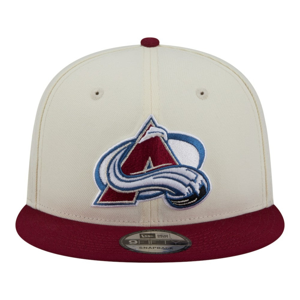 Colorado Avalanche New Era Injection Localized Two-Tone 9FIFTY Snapback Hat - White/Burgundy | US 203293146