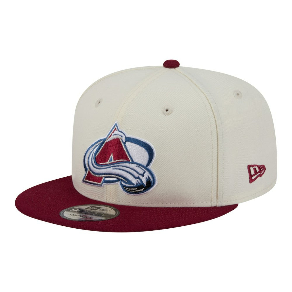 Colorado Avalanche New Era Injection Localized Two-Tone 9FIFTY Snapback Hat - White/Burgundy | US 203293146