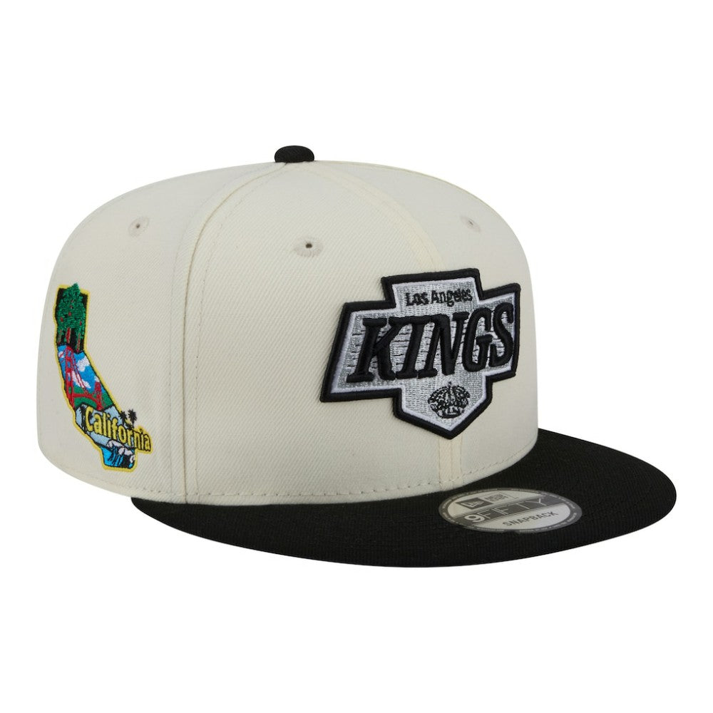 Los Angeles Kings New Era Injection Localized Two-Tone 9FIFTY Snapback Hat - White/Black | US 203293147