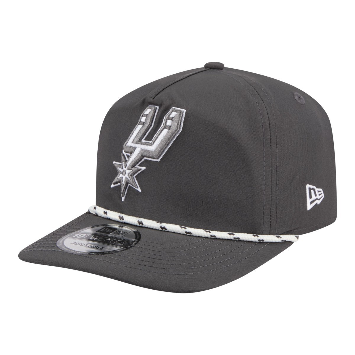 San Antonio Spurs Tonal Rope 19TWENTY Adjustable Hat Graphite - New Era