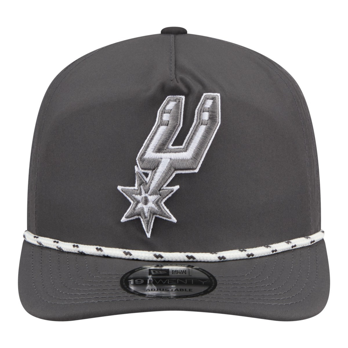 San Antonio Spurs Tonal Rope 19TWENTY Adjustable Hat Graphite - New Era