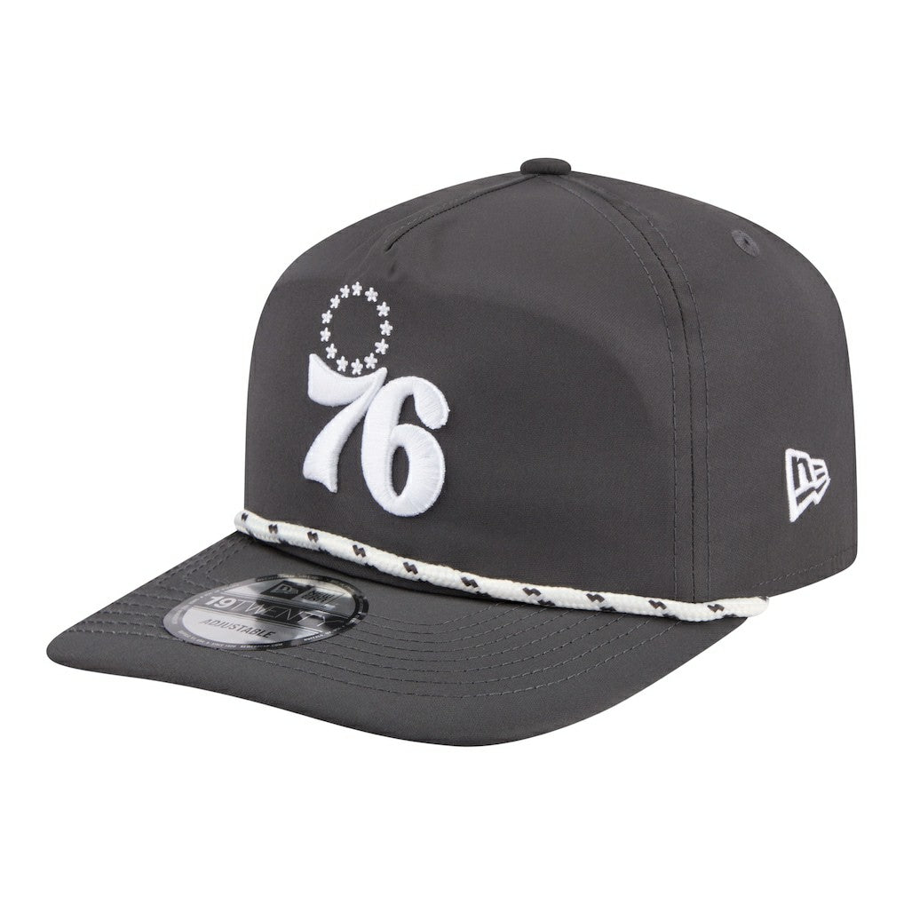 Philadelphia 76ers Tonal Rope 19TWENTY Adjustable Hat Graphite - New Era